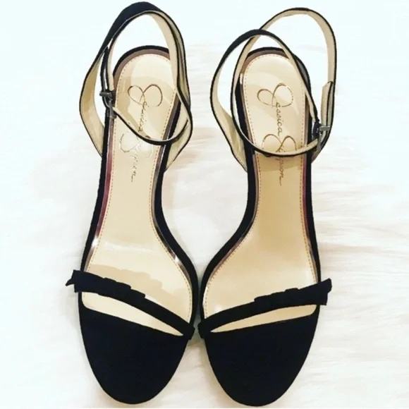 NEW Jessica Simpson Black Suede Heels - Picture 9 of 9